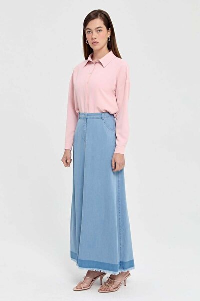 Nihan Tasseled Skin Skirt