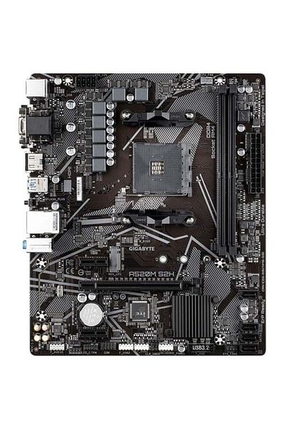 Gigabyte A520m-s2h DDR4 M2 PCIE NVMe HDMI DVI PCIE 16x V4.0 Am4 Matx