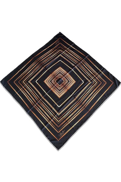 LA BOUTIQUE Eșarfă clasică cu model Karma auriu - 1838-01 34450