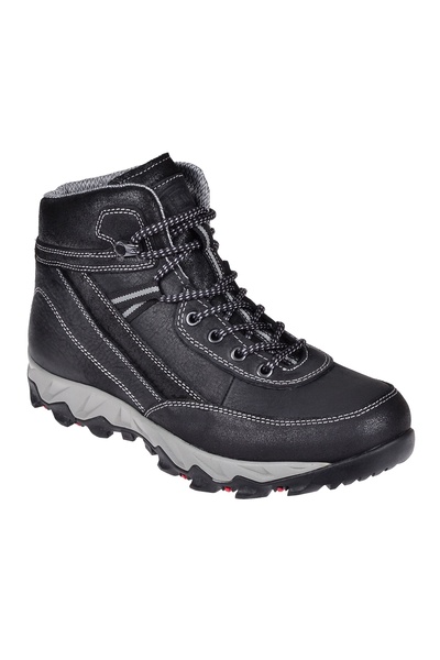 Friendly Hakiki Deri Erkek Bot 17506-T SİYAH