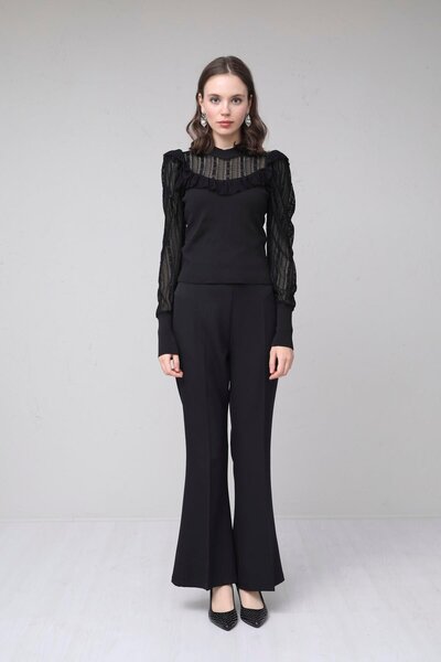 Moodbasic SPANISH BEAN CREPE PANT