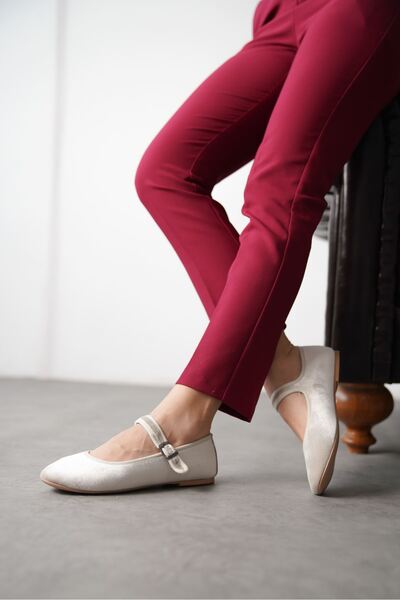 GOFFSHOES Pantofi de balet Vavin de damă - nurcă-catifea