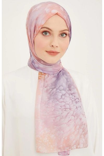 Armine Life Shawl 5369-01 Pink Mixed Pattern