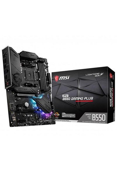 MSI Mpg B550 Gamıng Plus Ddr4 M2 Pcıe Nvme Hdmı Dp Pcıe 16x V4.0 Am4 Atx