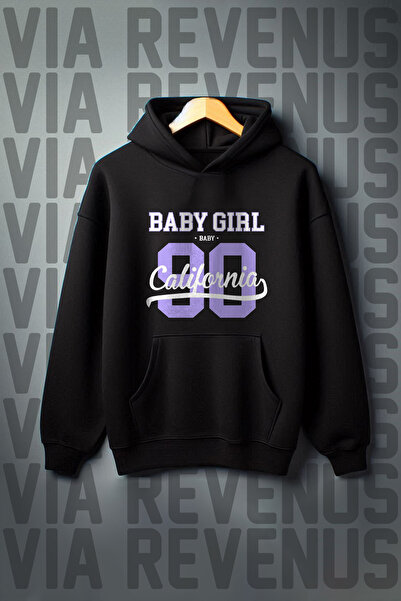 Vordevia Djevojčica Štampano Kangaroo džep 3 niti Ş Čupkani materijal široka ...