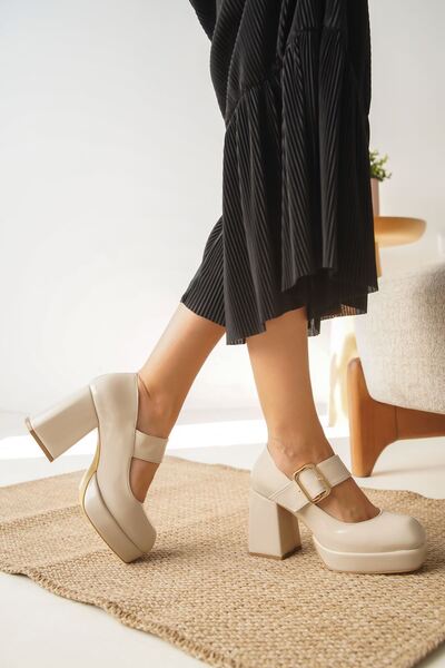 GOFFSHOES حذاء روميو بكعب نسائي - جلد لامع