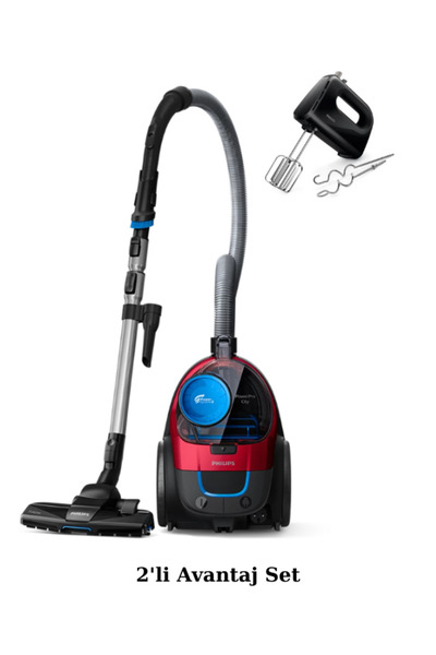 Philips Powerpro CityToz Torbasız Süpürge Powercyclone5 Alergy H13 Filtre,1.5...