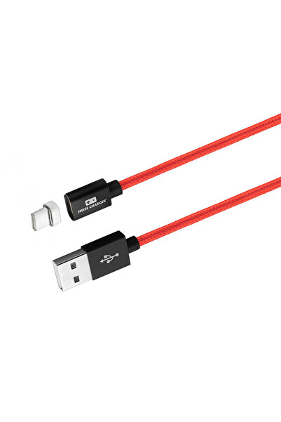 Genel Markalar Charger Type-c Manyetik Uçlu Şarj Ve Data Kablosu 1.5m Örgü Kumaş