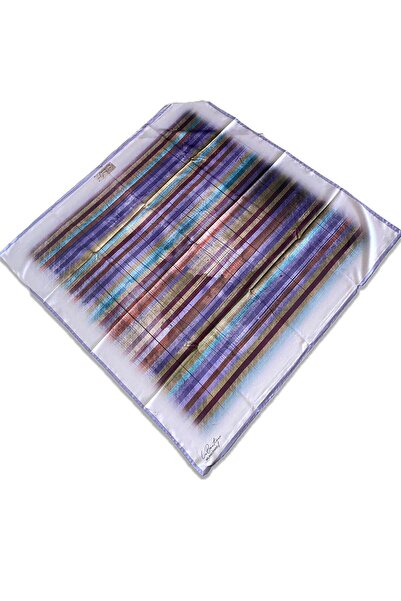 LA BOUTIQUE Eșarfă clasică cu model mixt liliac - 1283-09 34842