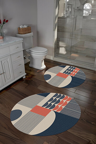 Napoli Home Ψηφιακή αντιολισθητική βάση που πλένεται με μοντέρνο σχέδιο, στρογγυλό σετ καθισμάτων τουαλέτας μπάνιου