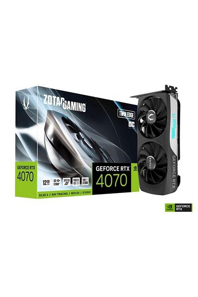 Zotac Rtx4070 12GB Twine Edge OC Gaming ZT-D40700H-10M GDDR6x 192Bit HDMI DP PCIe 16X V4.0