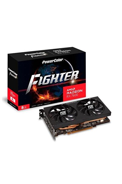 POWERCOLOR 8GB RX7600 FIGHTER 8G-F GDDR6 128bit HDMI-DP PCIE 4.0