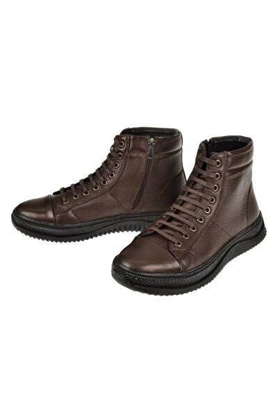 pullman Hakiki Deri Comfort Erkek Bot PLM-1801 KAHVE