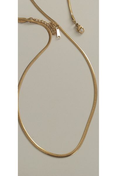 staınless steel Italian Chain Steel Necklace 65cm