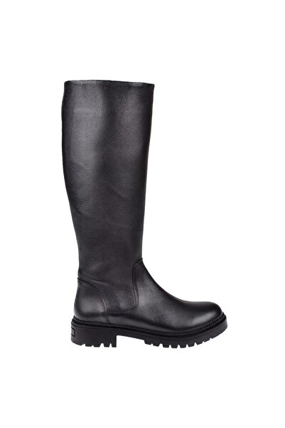pullman Castle Black Hakiki Deri Kadın Çizme SK-52900 SİYAH