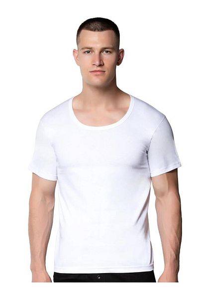 SEDEF YILDIZ 6 Pieces Men's Oversize Crew Neck Undershirt Athlete 1003