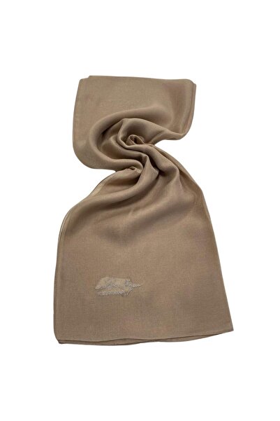 LA BOUTIQUE Βραδινό φόρεμα καστανό μονόχρωμο σάλι 1-26779