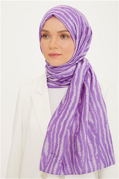 Armine Şal violet Pure Lina Trend - 14-21210
