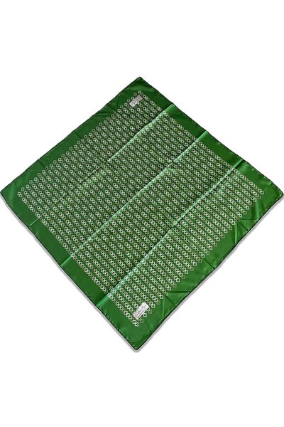 LA BOUTIQUE Eșarfă clasică verde cu model mixt - 1866-07 34465