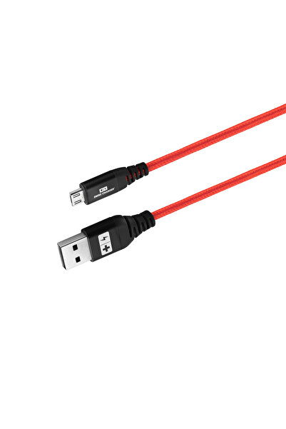 SWISS CHARGER Micro Usb Hızlı Şarj ve Data Kablosu 1m Örgü Kumaş