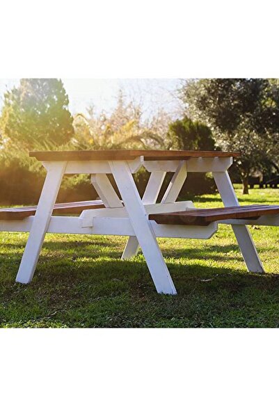 ElaWoodWorking Ahşap Piknik Masası 6 Kişilik