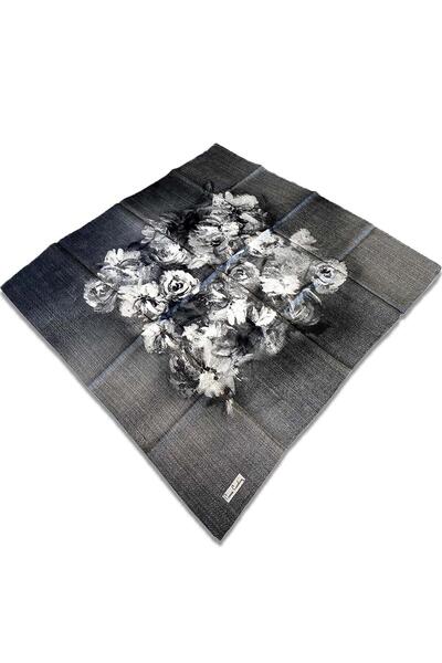 Pierre Cardin Eșarfă din mătase Tivil cu model trandafir gri 8382438 - 971