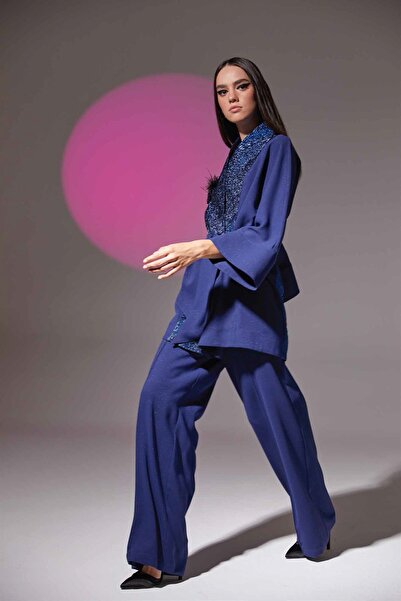 yeşim özcan BOL PAÇA BELİ LASTİKLİ PANT.