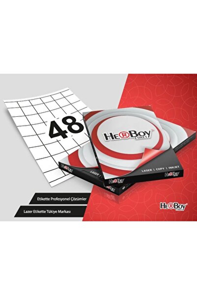 Herboy Hb-1348 Λευκή ετικέτα λέιζερ 35mmx35mm