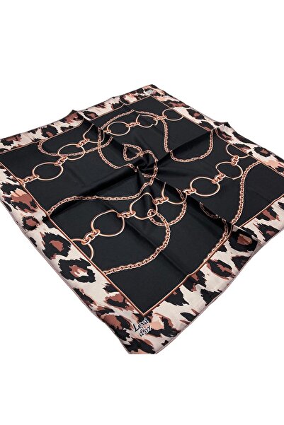 Levidor Eșarfă din mătase Tivil pudră neagră 3645