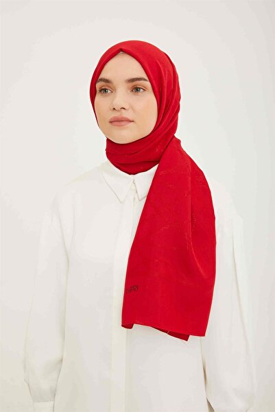 Armine Trend Red Hazan Şal 1 - 21097