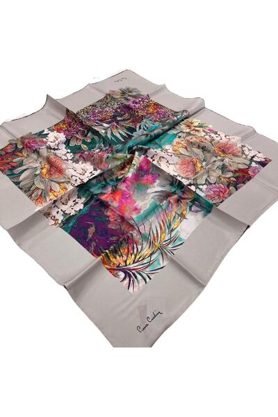 Pierre Cardin Eșarfă de mătase Tivil de culoare piatră 8279438-931