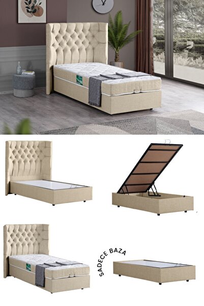 Setay Matilda Tek Kişilik Mdf Baza Krem (BAŞLIK YATAK HARİÇ)
