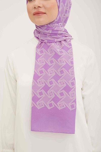 Armine Trend Acacia șal violet cu model 4-22027