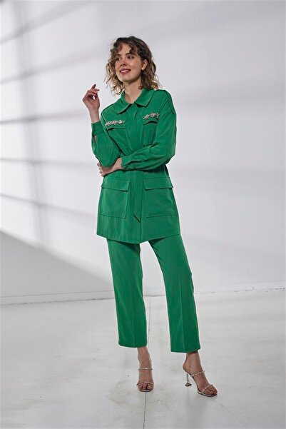 Moodbasic CEPLERİ TAŞ İŞLEMELİ KREP TAKIM