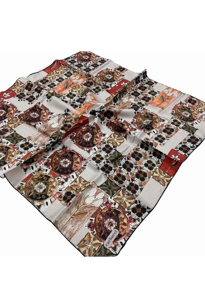 Cacharel Πέτρα - Μαύρο έθνικ σχέδιο Μεταξωτό Φουλάρι Tivil 7204313 - 914