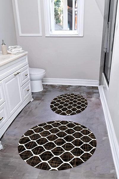 Napoli Home Σετ τουαλέτας με στάμπα, πλενόμενο, απλό, με σχέδιο κούπας, στρογ...