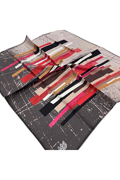 Levidor وشاح حرير تيفيل منقوش مدخن 21120