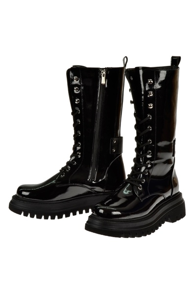 pullman Sms Fermuarlı Kadın Bot SMS-2798 SİYAH RUGAN