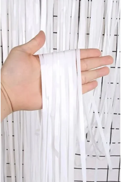 CEKAVE Soft White Color Wall and Door Curtain Imported 100X200 cm