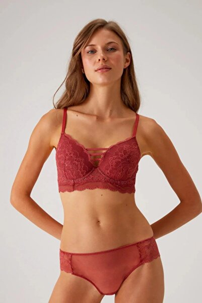 Pierre Cardin 4751 Lyon Double Push Up Dantelli Bralet Sütyen Ve Külot Takımı...