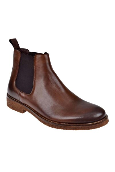 Friendly Hakiki Deri Günlük Erkek Bot Z-15 TABA