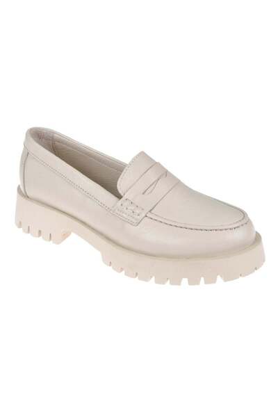 pullman Divadonna Hakiki Deri Makosen Kadın Ayakkabı BL-2842 BEJ