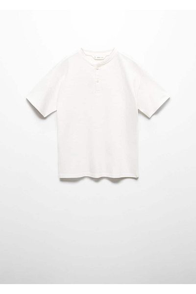 MANGO Kids Μπλουζάκι με κουμπιά Koton