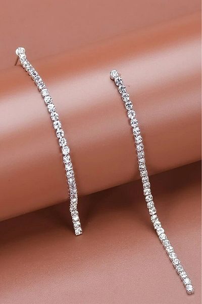 mos&more Silver Color Waterway Dangle Women's Earrings