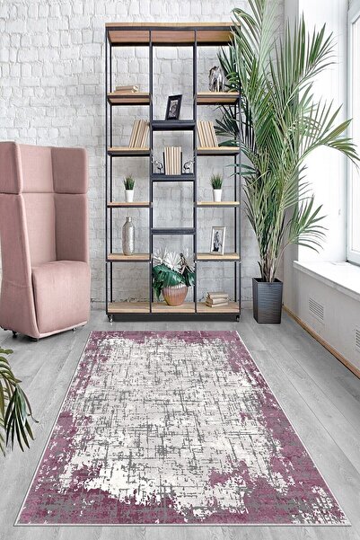 uygun dekor Mor Batik Desen Renk Geçişli Yıkanabilir Kaymaz Taban Leke Tutmaz...