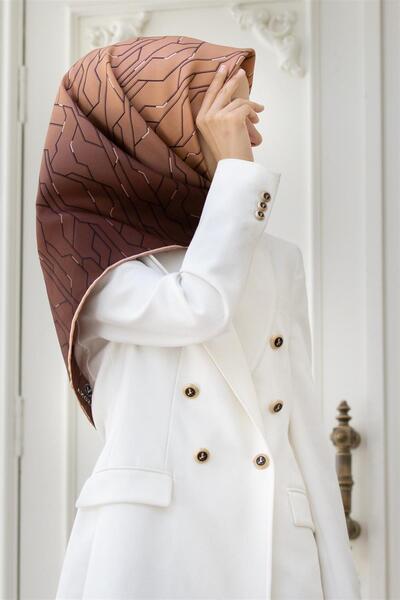 Vissona Copper-1 Digital Pattern Tivil Silk Scarf 6246-0015