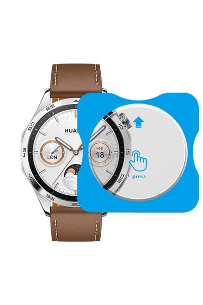 Sneezy Huawei Watch GT4 46mm Uyumlu Kolay Takılabilir Takma Aparatlı Temperli...