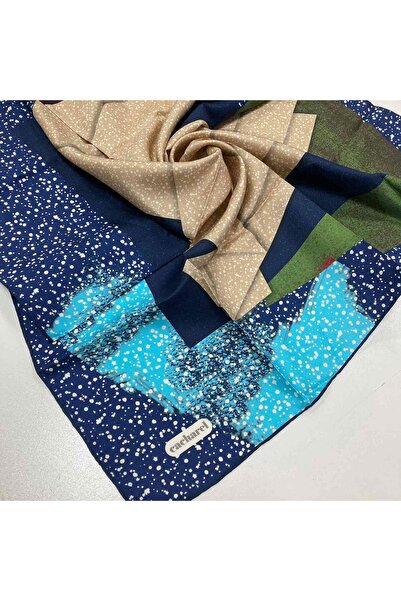 Cacharel Μεταξωτό μαντήλι Navy Blue Tivil 8419313 - 922