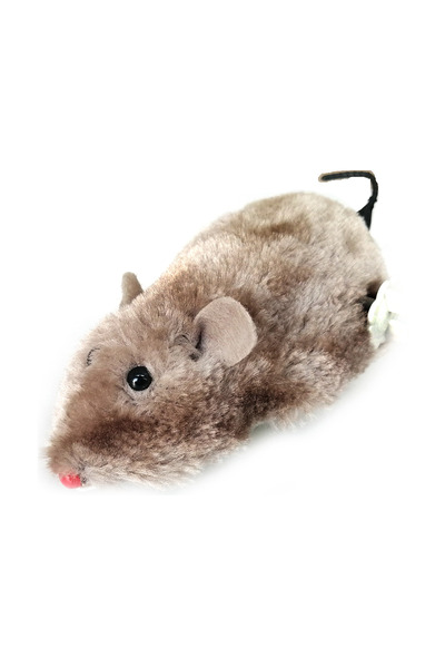 Ethab Ticaret ماوس متحرك بعجلات مقاس 12 سم باللون الرمادي