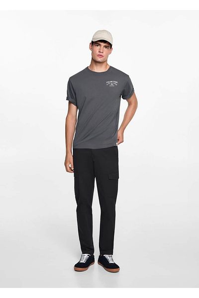 Mango Teen Cotton Cargo Pants
